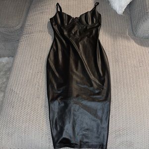Bodycon Faux Leather Dress